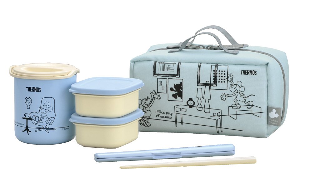Amazon.co.jp: Thermos DBQ-250DS BL Thermal Lunch Box, Mickey